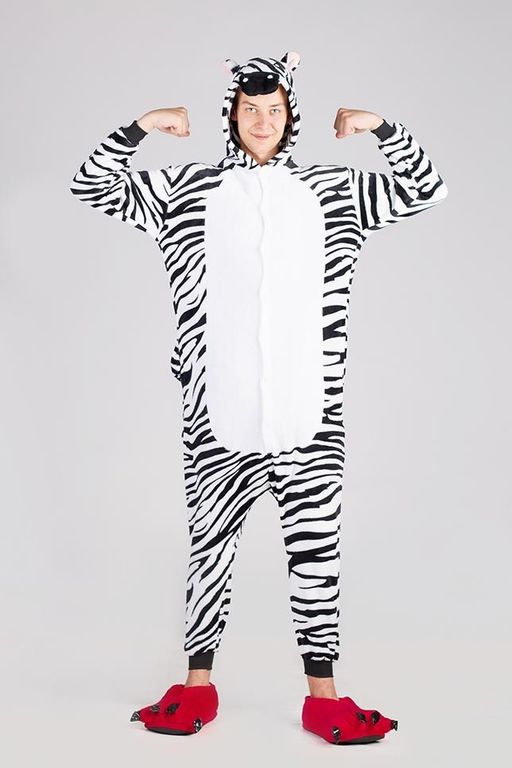 Пижама кигуруми Зебра
