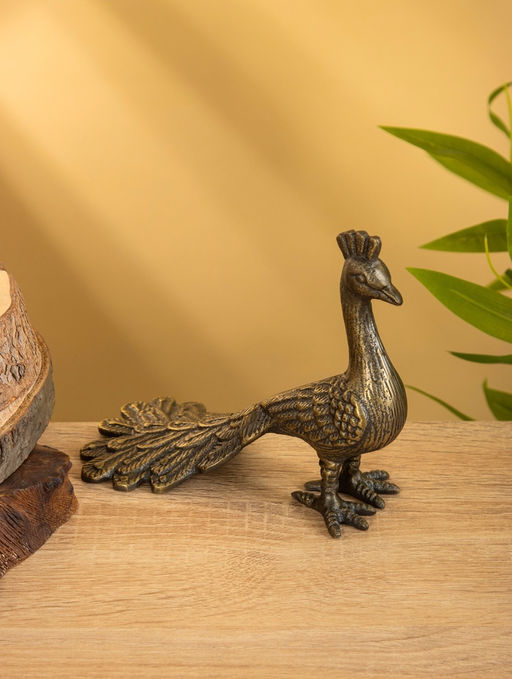 Сувенир «Павлин», 18×8.5×14 см, алюминий