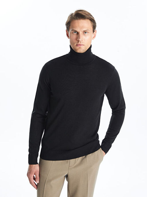 Bal?k?? Yaka Uzun Kollu Erkek Triko Kazak - Waikiki фото 3