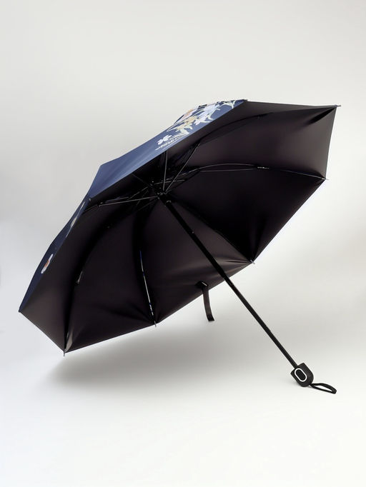 Зонт механический Букеты, эпонж, 4 сложения, 8 спиц, R=48/55 см, d=96 см, МИКС