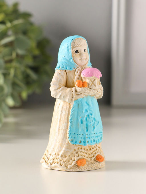 Фигурка гипс Баба пасхальная, 9?4 см