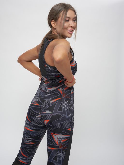 Костюм для фитнеса женский темно-серого цвета 2922TC - FUYOUKAI фото 15