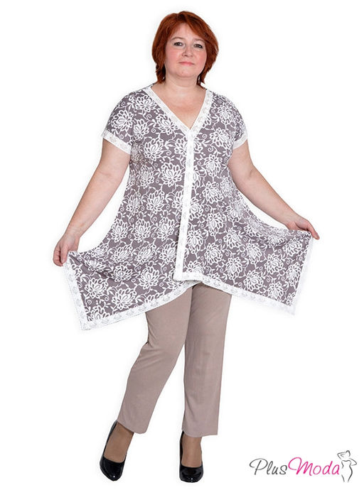 Туника Модель №279 размеры 44-80 - Plusmoda фото 3