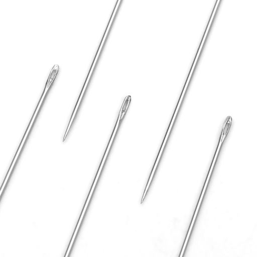 Цена за 19 шт. Иглы швейные в пластиковой коробочке, 10 шт., МИКС