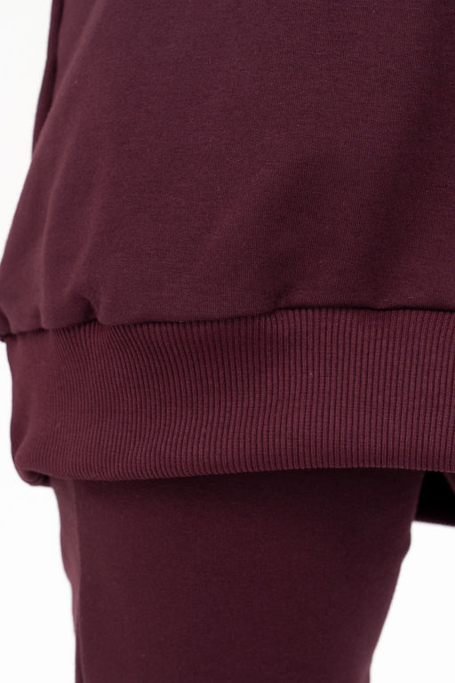 Свитшот женский 407L3-33 т.сливовый - Solo mio фото 9
