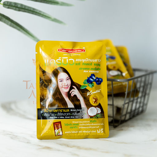 Шампунь Оттеночный с Кератином и Клиторией CAREBEAU (Карамельный)
30 мл