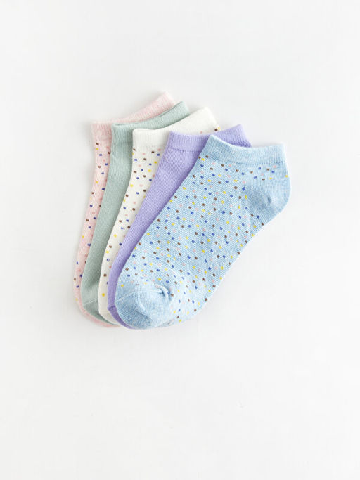 Desenli Kad?n Patik ?orap 5li