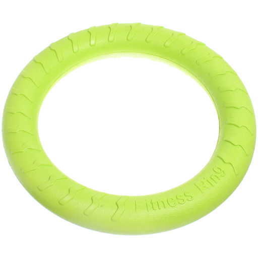 Кольцо - пуллер для собак средних и крупных пород "ЛЮБИМЫЙ БРО", цвет зелёный, d - 29см (подвес)