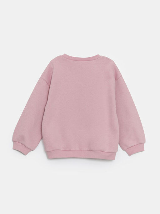 Bisiklet Yaka Elsa Bask?l? K?z Bebek Sweatshirt - Waikiki фото 3