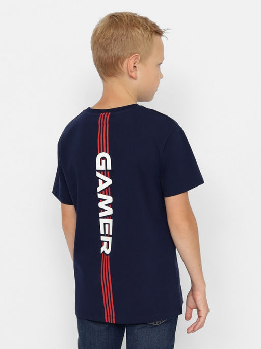 CRB wear/CWJB 63721-41-388 Футболка для мальчика,темно-синий/Ex.Cherubino  фото 3