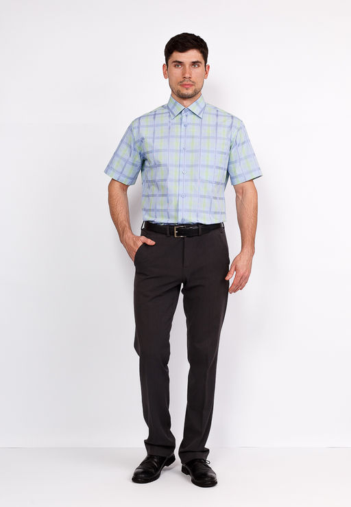 Сорочка мужская короткий рукав GREG 245/301/53/Z/1  фото 5