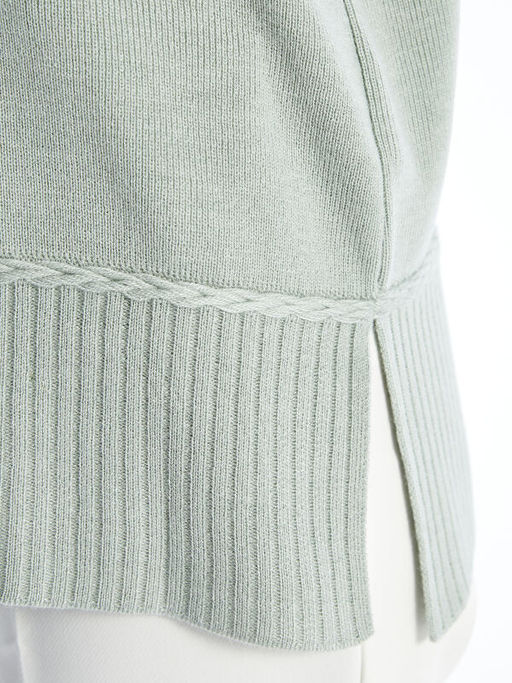 Bisiklet Yaka Kad?n Triko Tunik