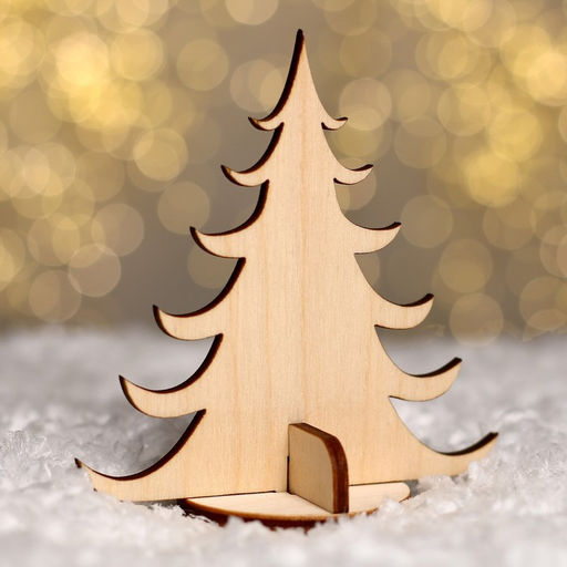 Цена за 5 шт. Модель из дерева «Ёлка сборная №2»