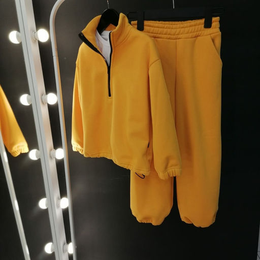 071 Детский утепленный костюм-трансформер, горчица - Knitka wear фото 2