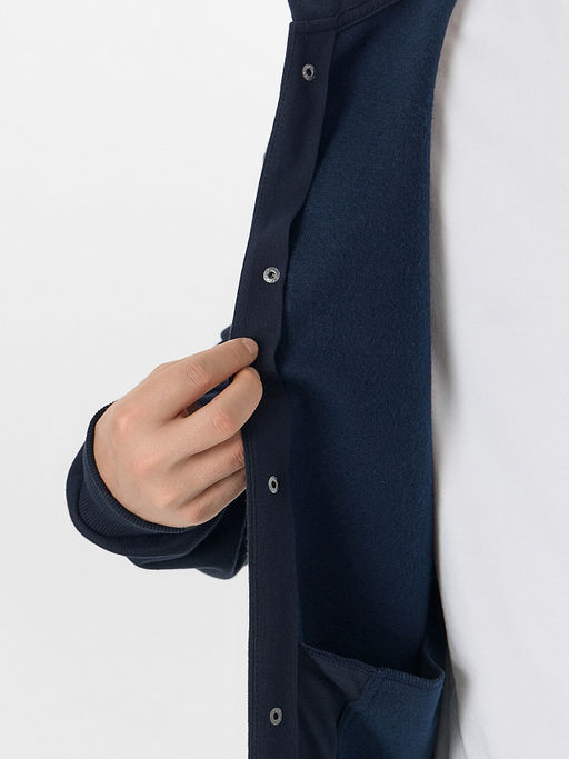 Толстовка мужская синяя из футера с начесом - Mark formelle фото 6