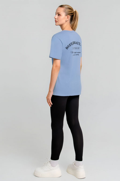 Арт. 21624 Костюм с лосинами 42-50 (5 шт) Цвет:верх- пудра, низ- черный