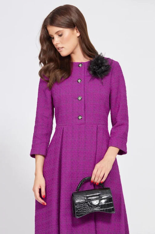 Платье твид 2495 фуксия - Eola фото 6