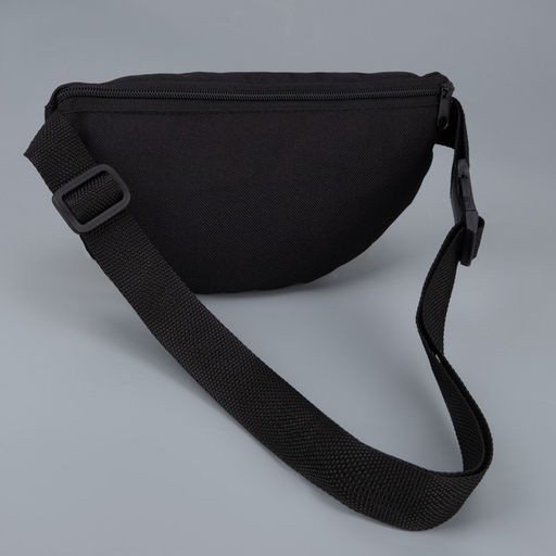 Сумка поясная, отдел на молнии, чёрная