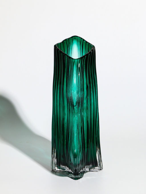 Ваза «Мэнди», 28.5×17 см, стекло, зелёная