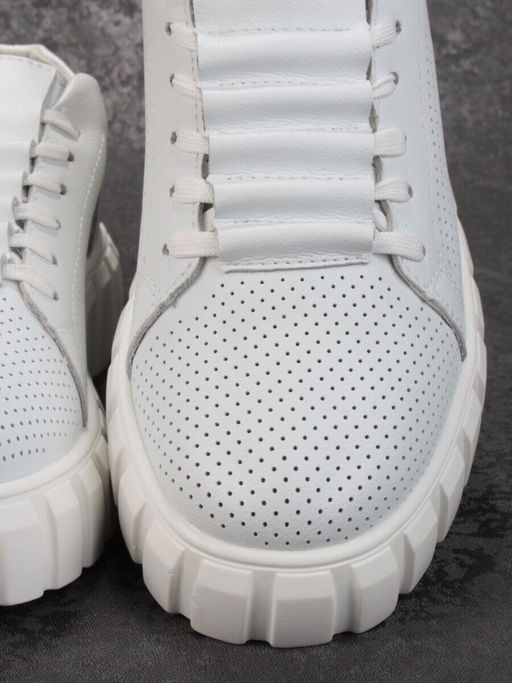 03-PDD135-1 WHITE Полуботинки женские (натуральная кожа) - No name фото 14