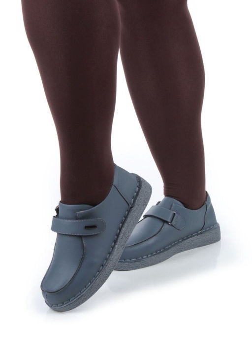 01-7581-3 BLUE Ботинки демисезонные женские (натуральная кожа) - Фабричный китай фото 2