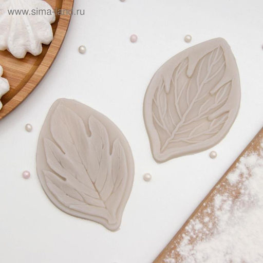 Молд кондитерский Листва, силикон, 2 части, 7?4.5 см, МИКС - Simaland фото 8