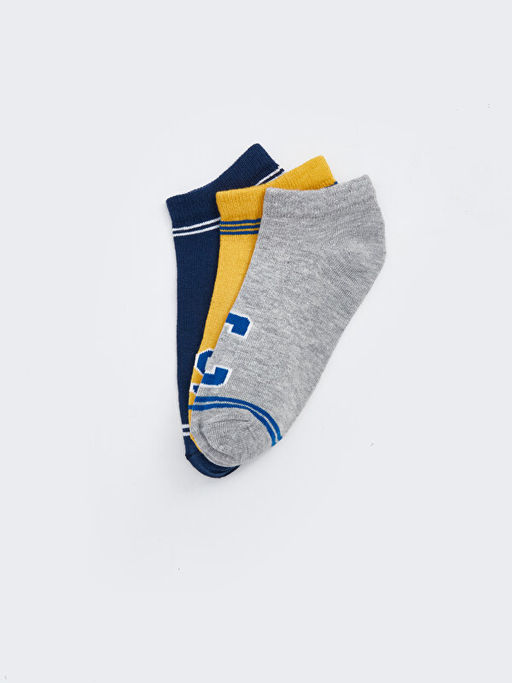 Desenli Erkek ?ocuk Patik ?orap 3l? - Waikiki фото 2