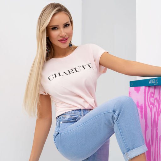 Футболка Модапозитив (пудра) - Charutti фото 2