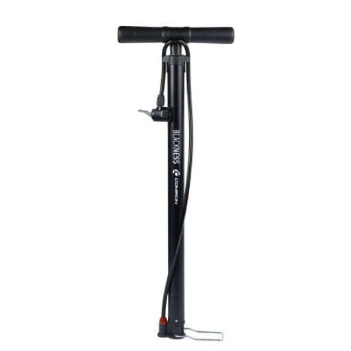 Насос напольный COMIRON BLACKNESS, стальной цилиндр, ручка и основание литой пластик, Presta-Schrader-Dunlop, 11 бар, вес 900гр. /уп 20 - Галеонтрейд фото 2