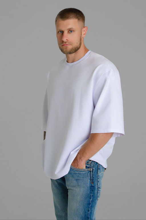 Арт. 634-02/2 Футболка мужская S,L,M,XL (4 шт) Цвет:белый - Идеал фото 7