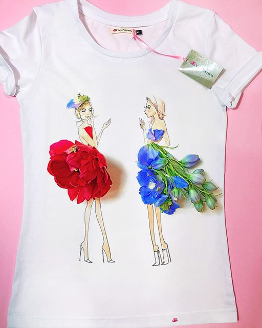 Эксклюзивная футболка Yana Pletneva упаковка плотный Zip пакет!