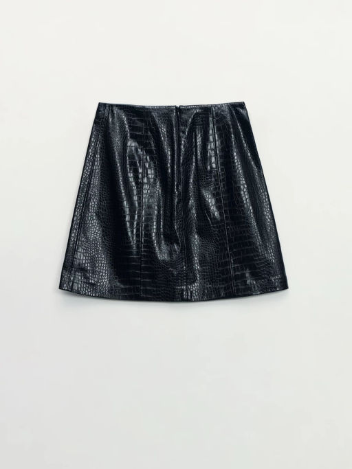 Юбка мини из искусственной кожи / Zarina