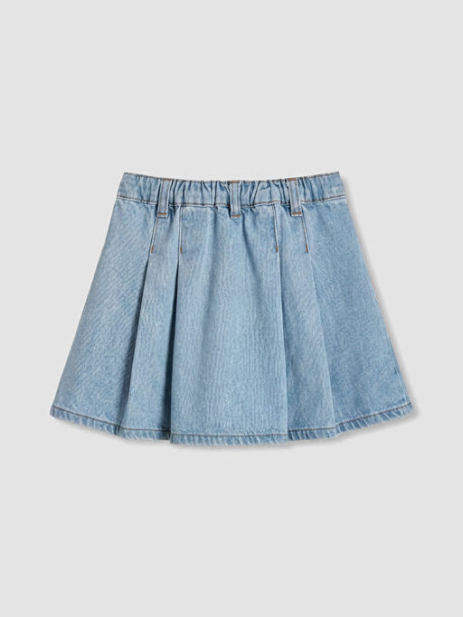 Pileli K?z ?ocuk Jean Etek