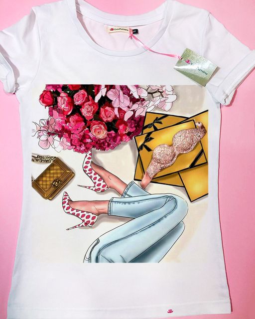 Эксклюзивная футболка Yana Pletneva упаковка плотный Zip пакет!