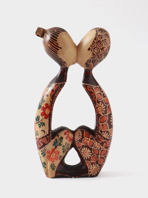 Фигурка Вместе, 20 см, дерево