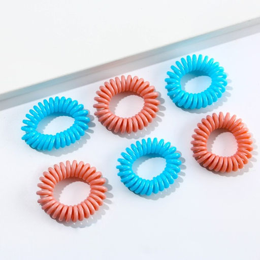 Резинки пружинки для волос «Кусь», 6 шт. МИКС