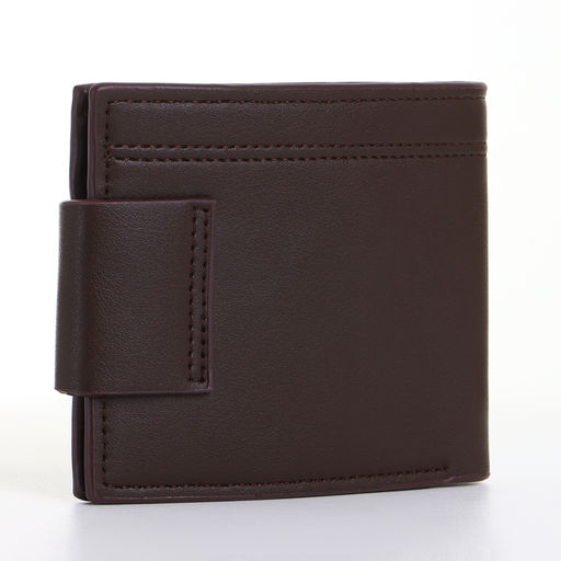Портмоне мужское на магните, коричневое
