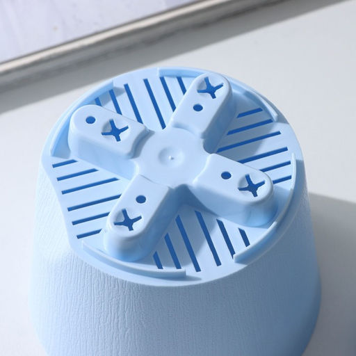 Цена за 3 шт. Горшок для цветов с прикорневым поливом «Альянс», 0.4 л, d=10 см, h=8.5 см, пластиковый, голубой