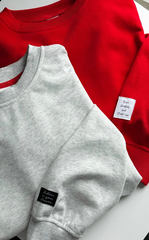 Свитшот для девочки 22-7633 св.серый - Mini maxi фото 5