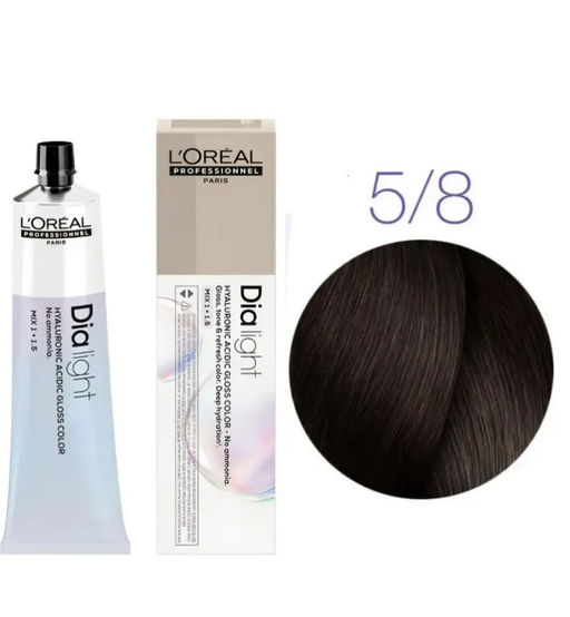 Dia Light 5.8 светлый шатен мокка, крем-краска 50 мл (обновленный) - Loreal professionnel фото 5