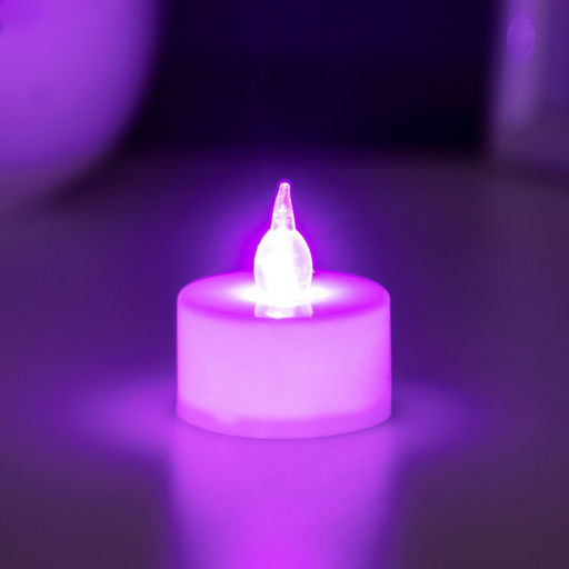 Цена за 4 шт. Светодиодная свеча, ночник LED RISALUX «Малая», RGB, h=4 см