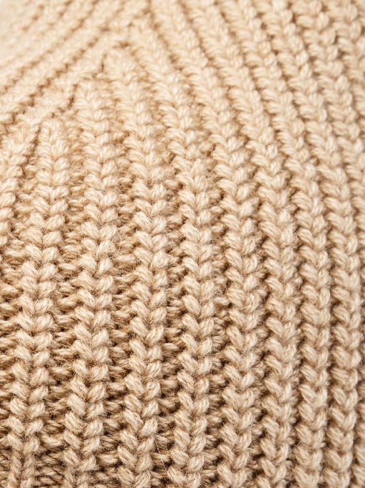 Шапка жен. шерсть+акр LB-N88044 beige melange - Labbra фото 3