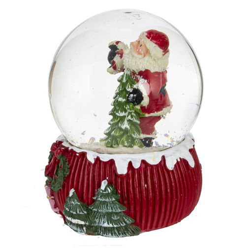 Фигурка декор в стекл шаре "Мишка/Снеговик/Дед Мороз/Олень", D 6.5 см, L6,5 W6,5 H9 см, 4в.