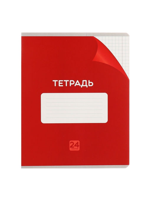 Набор тетрадей 24 листа в клетку Calligrata "Сочный Микс. Паттерн", серые листы, МИКС, 10 шт.