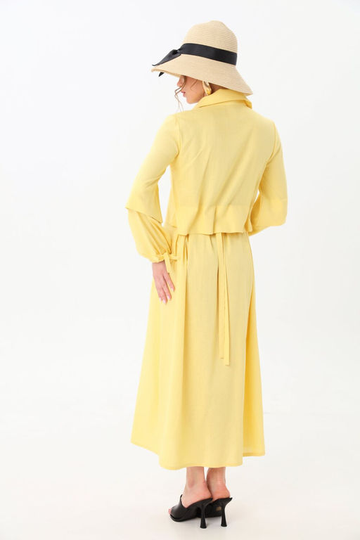 Платье NIKVA н944-3 лимонный  фото 4