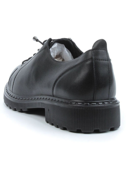 03-DHL153-1 BLACK Полуботинки женские (натуральная кожа)