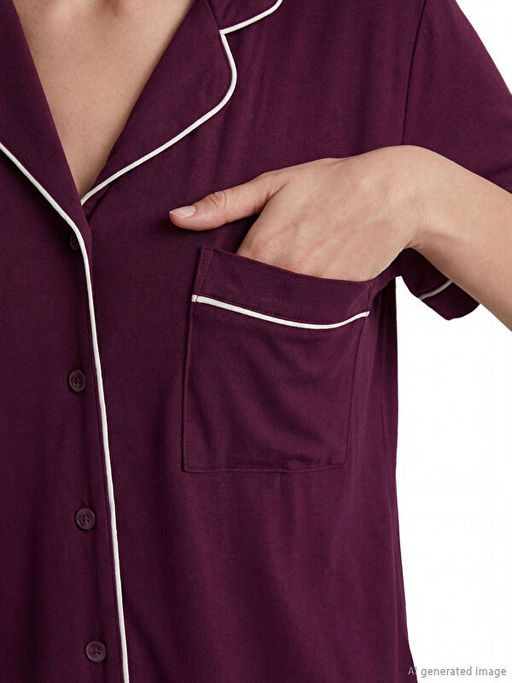 Пижама женская Gomlek Yaka Pijama Takim
