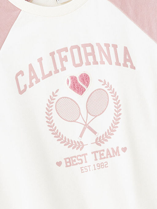 Bisiklet Yaka K?z ?ocuk Sweatshirt - Waikiki фото 3