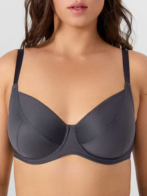 Бюстгальтер макси женский серый