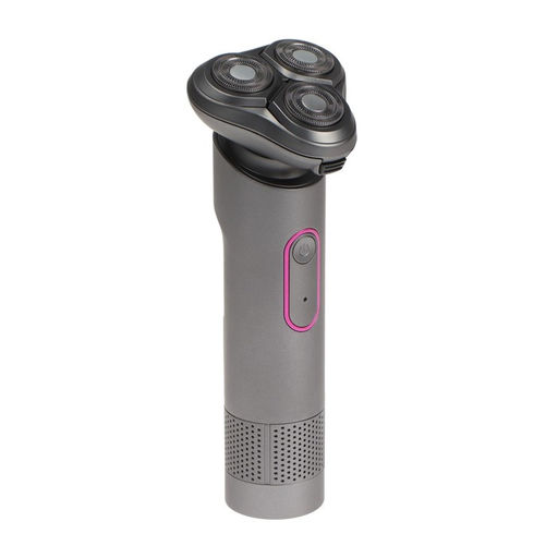 Электробритва Luazon LBR-14, роторная, 3 головки,3 Вт, АКБ, триммер, серая